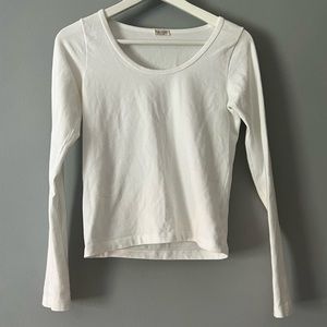 Brandy Melville White Long Sleeve Top
